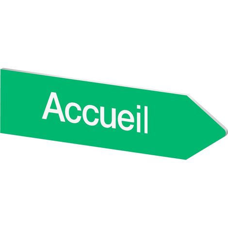 Panneau flèche directionnelle droite personnalisable - Couleur vert pomme (1/5)