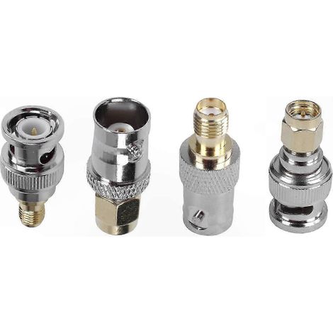 Adaptateur coaxial RF pour montage en composant, connecteur SMA vers BNC mâle/femelle (1/5)