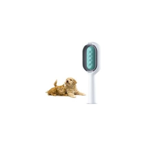 Brosse Chat Chien, Brosses de Toilettage pour Chat Chien, Brosse de Nettoyage Polyvalente pour Animaux pour Élimine les Poils Morts et Sous-poil (Court/Bleu) (1/5)