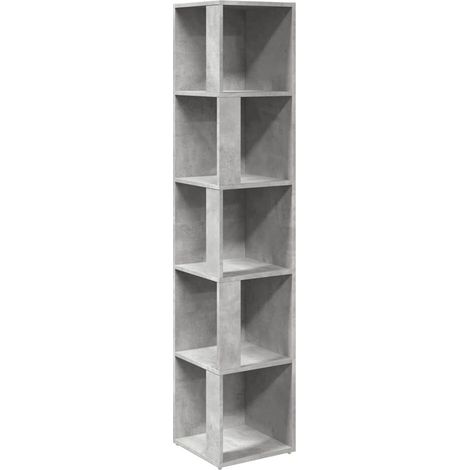 Maison Exclusive - Armadio Angolare Grigio Cemento 33x33x164,5 cm in Truciolato (1/5)