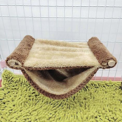 Hamac suspendu pour hamster, cachette pour petits animaux comme les cochons d'Inde et les planeurs de sucre ( ) (1/2)