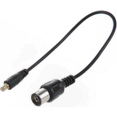 Adaptateur de câble coaxial RF vers MCX pour antenne TV, compatible avec la télévision numérique DVB-T/DVB-T2. (1/4)