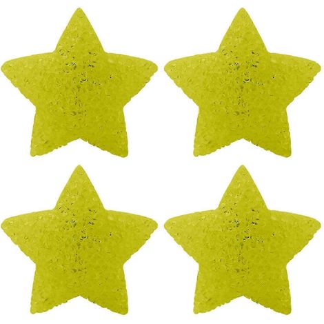 (4 pièces) Veilleuse LED portable en forme d'étoile, lumière douce et chaude, accessoire de danse pour enfants, spectacles de fête (1/5)