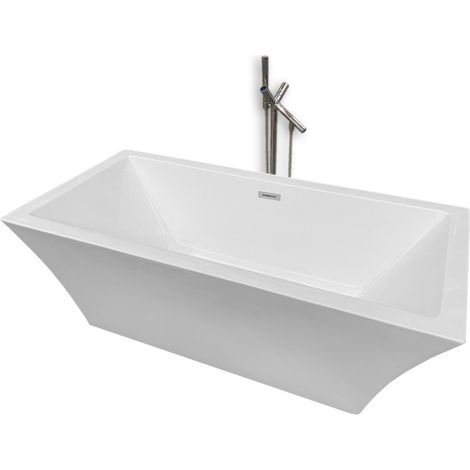 Baignoire ilôt 170 X 80 cm + Robinet Mitigeur Colonne – Heaven (1/5)
