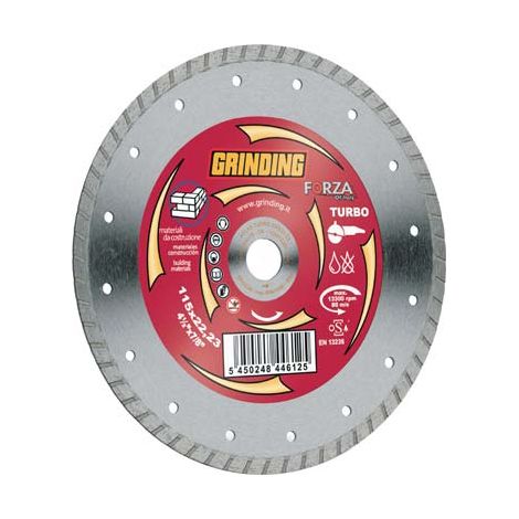 DISCO DIAMANTATO A CORONA ZIGRINATA FORZA  MM 230X22,2 H.MM 2,6