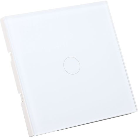 Interrupteur tactile en verre trempé avec voyant LED, ignifuge pour 110‑240V (1/5)