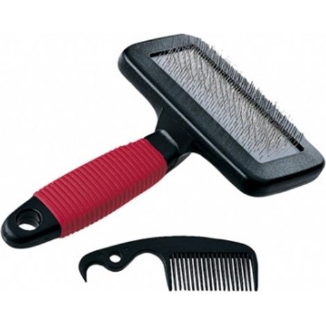TrAdE Shop Traesio - Cardatore Morbido Per La Cura Del Pelo In Superficie E Per Il Sottopelo - M