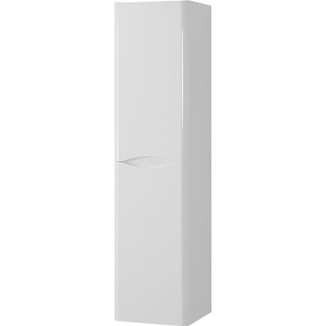 Colonna bagno sospesa 140 cm bianco 2 ante reversibili Zen (1/5)