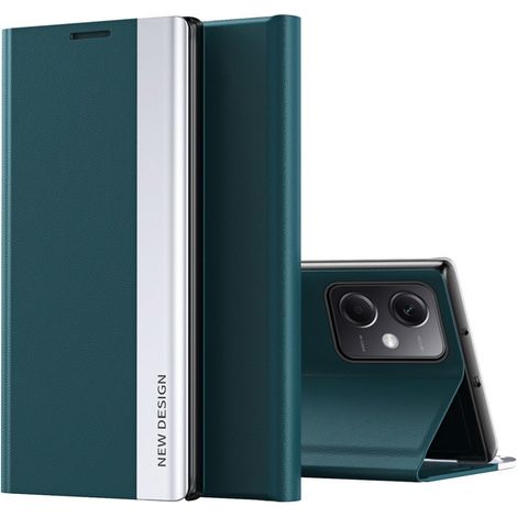 Funda tipo libro para Xiaomi Poco X5 Pro 5G / Redmi Note 12 Pro, cierre magnético lateral, color verde. (1/5)