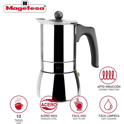 Magefesa GENOVA 10 TAZAS - Cafetera Italiana 10 Tazas (1/5)