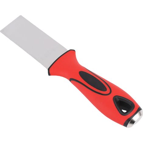 Ortviai Raclette pour Plâtre et Peinture en Acier Inoxydable 1,5 pouce – Poignée Bicolore, Finition Miroir