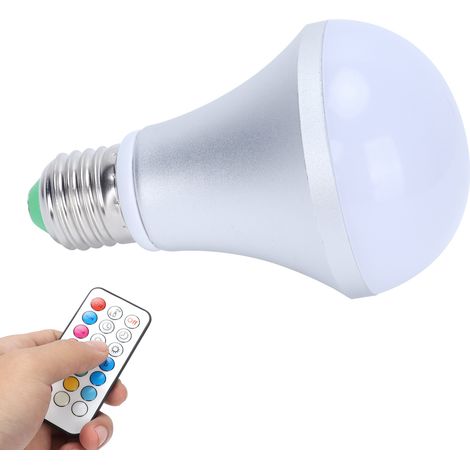 E27 RGB-16-Farben-Glühbirne, RGBW-Glühbirne mit Fernbedienung für die Heimbeleuchtung 85–265 V (1/5)