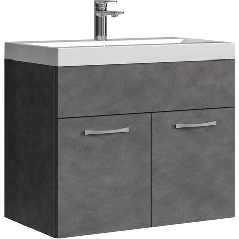 Badplaats Meuble de salle de bain Montreal 01 60 cm - Gris - Arm (1/5)