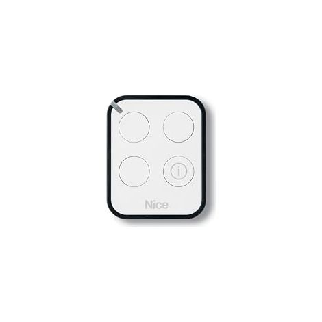 Télécommande 3 canaux bidirectionnelle 433,92 MHz – Compatible avec automatismes Nice – Vérification de l’état du système – Alimentation par pile lithium