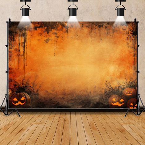 Fond pour Halloween, décoration murale haut de gamme pour une ambiance festive, bannière photo - 110 x 180 cm - Style 10