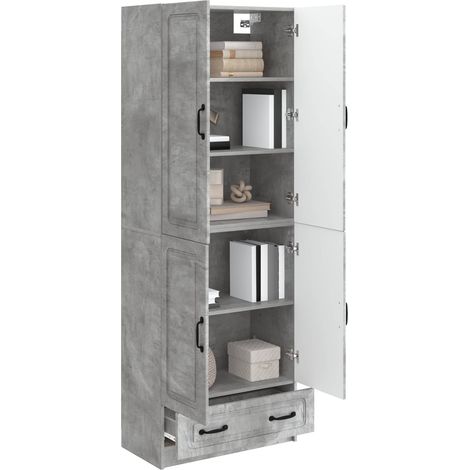 vidaXL Cabinet Set 2 pcs Concrete Grey Engineered Wood (1/4)