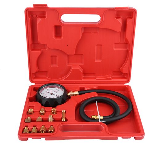 Kit Testeur De Pression D Huile Pour Boîte De Vitesses Automatique - 500 Psi - Manomètre Double Échelle 3 Pouces - Avec Adaptateurs Cuivre Et Raccords Rapides (1/5)