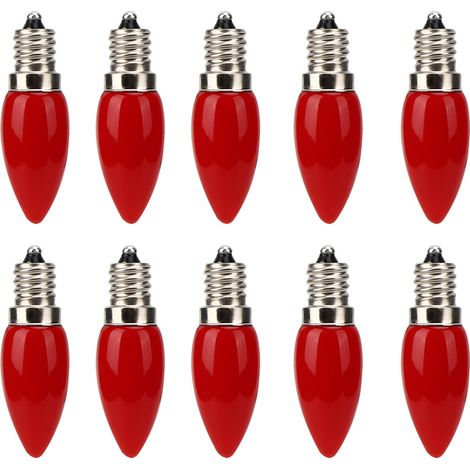 Lot de 10 mini ampoules LED E12 1,5 W AC 230 V pour éclairage domestique, de placards et d'hôtels (1/5)