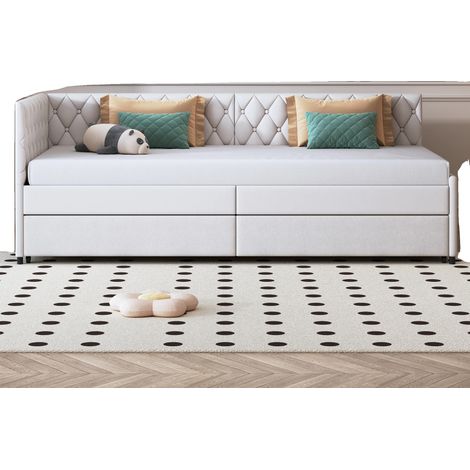Sofá cama, cama Murphy, diseño minimalista moderno, color beige, 90200cm-a (1/2)