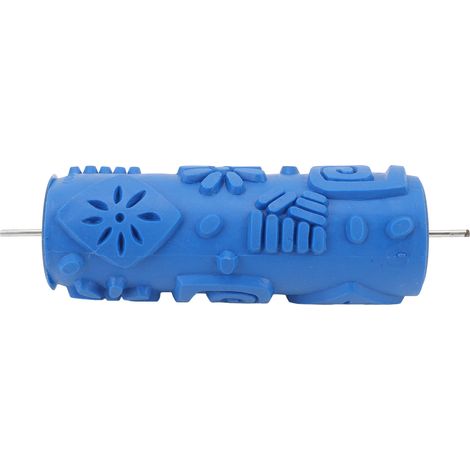5 Inch Pattern Paint Roller Reusable Rubber Decorative Art Rollers for Wall Decoration Wooden Furniture (1/5)