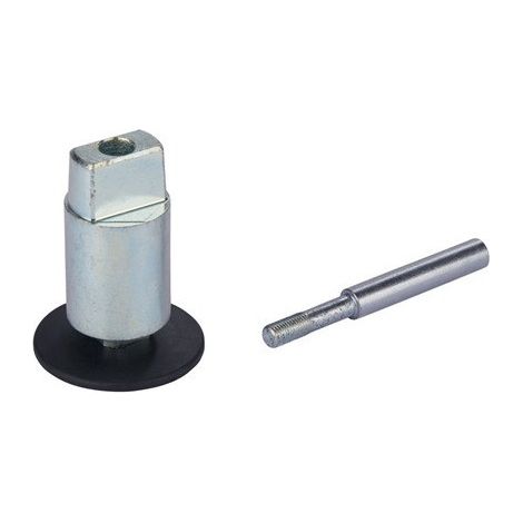 Eje pasante para extensión BTS 28 mm plano cónico galvanizado DIN derecho e izquierdo (1/2)
