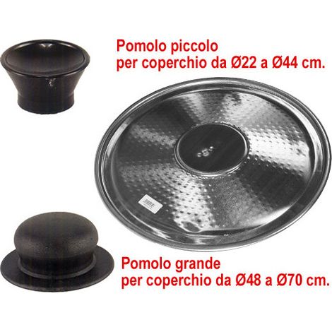 Set 5 pomoli grandi con vite per coperchi – Per coperchi di grandi dimensioni – Robusti e affidabili