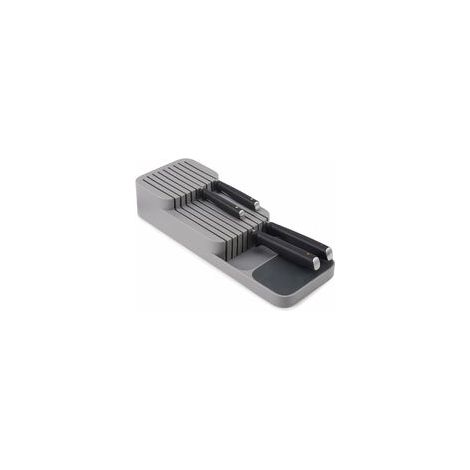 Schubladenblende – Zweistufiger horizontaler Messerblock – Grau