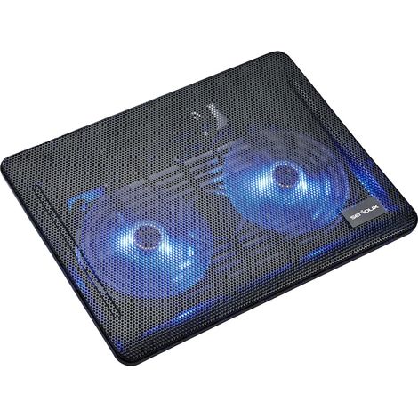 Serioux NCP007 Laptop-Kühler, 10–15,6 Zoll, 2 Lüfter, USB, schwarz (1/4)