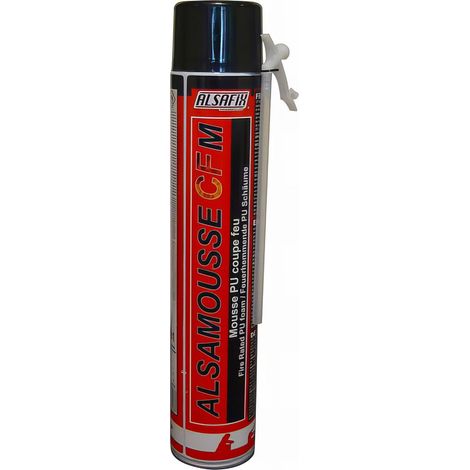 Mousse polyuréthane manuelle ALSAMOUSSE CF B1 coupe feu 750 ml - PO08141 - Alsafix (1/2)