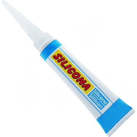 TrAdE Shop Traesio - Tubetto Mini Cartuccia Colla Silicone Sigillante Trasparente Universale 30 Ml -