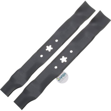 Jardiaffaires – Jeu de lames mulching 92cm pour tondeuses AYP – Coupe nette – Fixation étoile 5 pointes – Remplace 532140101 (1/3)