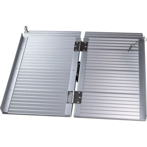 Dema – Rampe de chargement pliable en aluminium 610mm – Charge max. 272kg – Largeur utile 720mm – Pour accès fauteuil roulant