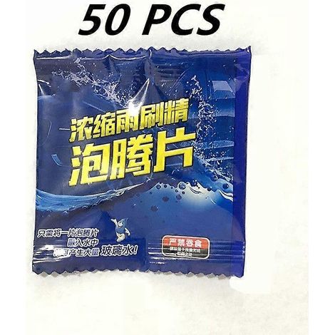 50 pastilles nettoyantes effervescentes pour vitres de voiture, liquide concentré pour le nettoyage des vitres, noir. (1/5)