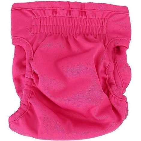 Culotte hygiénique pour chienne, rouge, pour les règles, couleur rose.-Rose Red S (1/5)