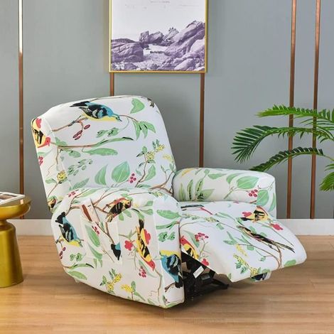 Housse de Fauteuil Relax 1 Places , WOVTE Housse De Fauteuil Inclinable à imprimé Housse De Canapé Chaise Inclinable, L (1/4)