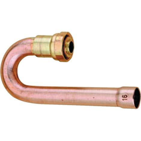 Crosse pour roai coude 180 – Filetage 15x21 – Raccord étanche avec joint fibre synthétique – Pour installation plomberie professionnelle – Chuchu Decayeux (1/2)