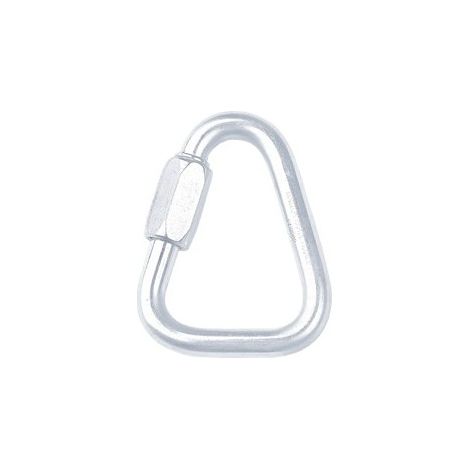 KRATOS SAFETY - Maillon rapide delta - Matière : Acier - Ouverture : 10 mm - Résistance : 27 kN