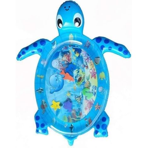BUYFUN-Tapis d’éveil Tapis d'eau Gonflable Bébé Tapis d'eau Eveil Enfant Tapis Jeu Enfant Eau Grande Taille Tortue (1/4)
