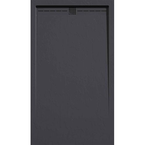 Receveur de douche Anthracite, finition Ardoise Stone CACH, grille de couleur - 70 x 70 cm (1/4)