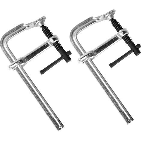 Abrazadera de brazo deslizante de 2 piezas, abrazadera en F de alta resistencia, para carpintería, abrazaderas para barras de soldadura (1/5)