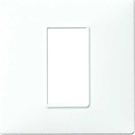 14641.01 Placa de 1 Módulo Blanca Plana