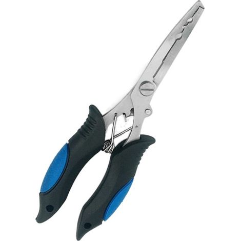 Pinza multifunzionale per ganci con punta lunga in acciaio inox, pinza professionale adatta per acqua dolce e salata.