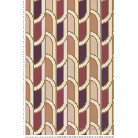 Papier peint Vintage Violet Villa Rosalie Lutèce
