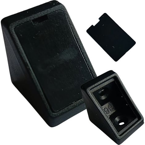 Staffa angolare per mobili 24x24x20 staffa komandorek con aletta nera (01) 100 pezzi (1/5)