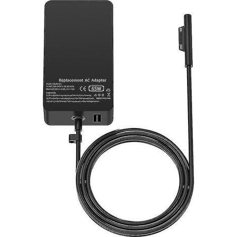 Adaptateur magnétique 65 W 15 V/4 A pour ordinateur portable Surface Book 2/3, Surface Laptop 3 et Surface Pro X/7. (1/5)