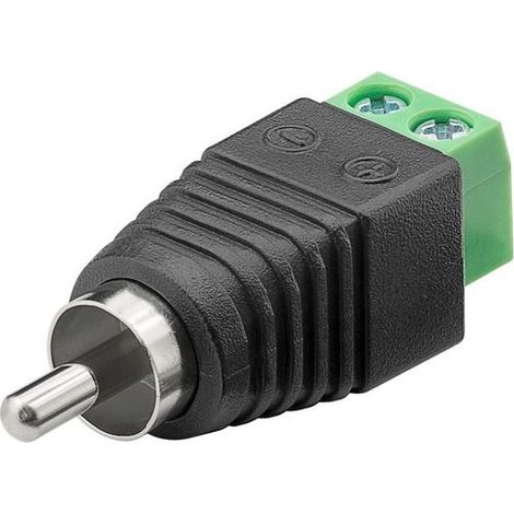 Goobay Adattatore Terminal Block 2-pin a RCA maschio (1/3)