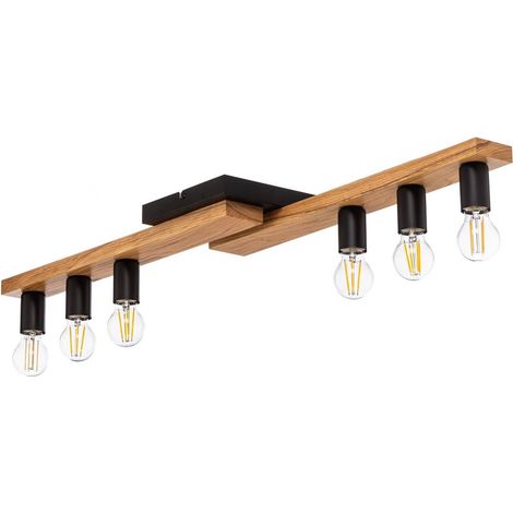 Envostar Lámpara de techo 'Laurent' en Marrón Madera