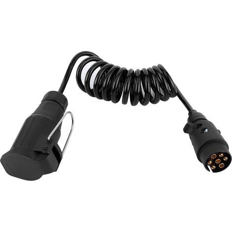 Câbles de connexion à ressort pour câblage de remorque, rallonge, connecteurs pour caravane 12 V, 7 à 13 broches (1/5)