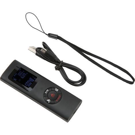 [RM]Télémètre laser portable IP54 étanche à la poussière et à l'eau, mini télémètre laser infrarouge rechargeable par USB avec écran LED (1/5)