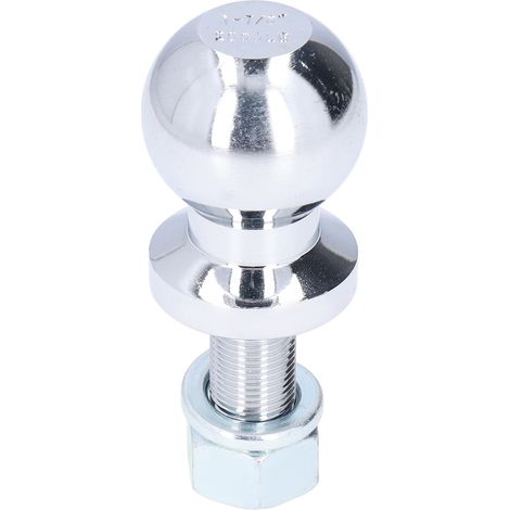 Boule d'attelage 47,6 mm 2000LBS en acier forgé plein, connecteur universel pour remorque, quad, kart, caravane, solide et robuste (1/5)